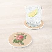 Vintage Roos Onderzetter (Zijkant)