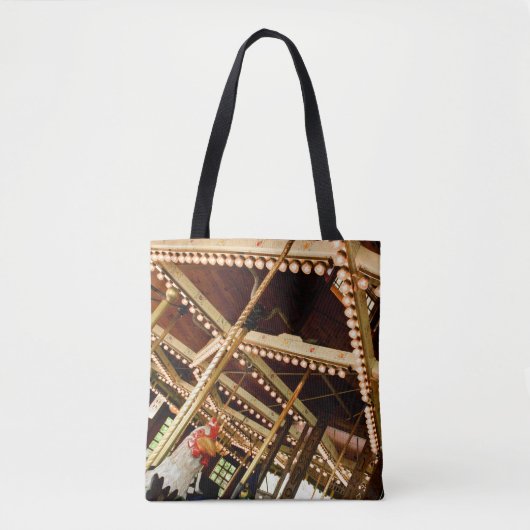 Vintage Rooster Carousel Tote Bag (Voorkant)