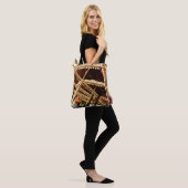 Vintage Rooster Carousel Tote Bag (Op model)