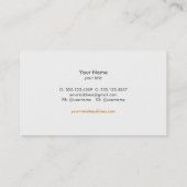 Vintage Rooster Etching Visitekaartje (Achterkant)