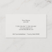 Vintage Rooster Etching Visitekaartje (Achterkant)