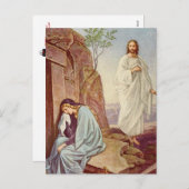 Vintage : rooster - feestdagenkaart (Voorkant / Achterkant)