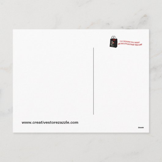 Vintage : rooster - feestdagenkaart (Achterkant)