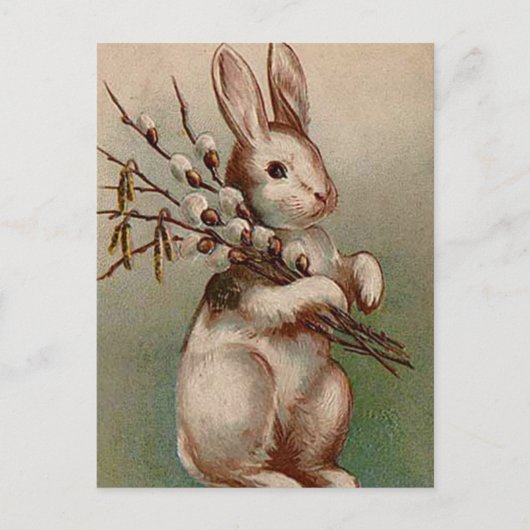 Vintage : rooster - feestdagenkaart (Voorkant)