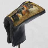 Vintage Rooster Hens Rustic Barn Coop Golfheadcover (3/4 voorkant)