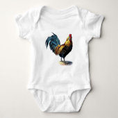 Vintage rooster romper (Voorkant)