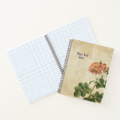 Vintage Rosa Damascena Aurora Notitieboek (Binnen)