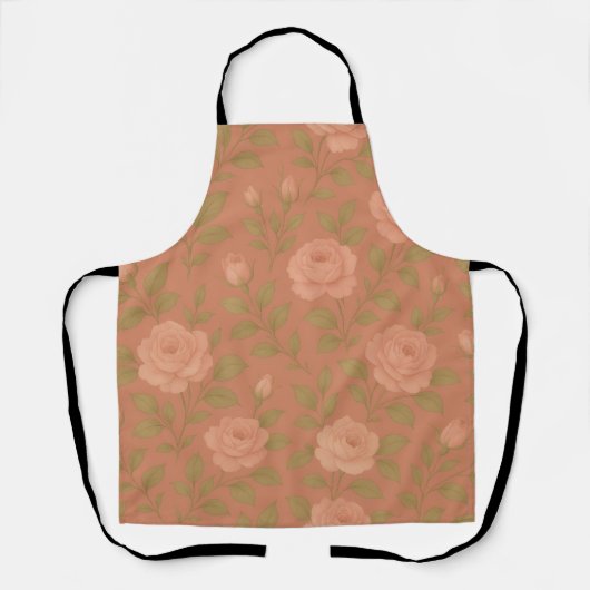 Vintage Rose Apron Schort (Voorkant)