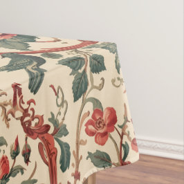 Vintage Rose & Bird Pattern Romantic Art Nouveau Tafelkleed