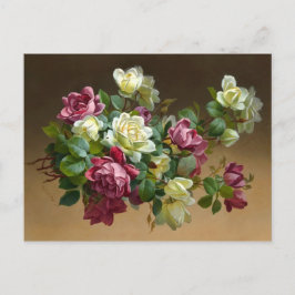 Vintage Rose Bouquet Briefkaart