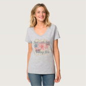 Vintage Rose Design T shirt for Womem (Voorkant volledig)