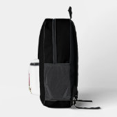 Vintage Rose Elegance Bedrukte Rugzak (Rechts)