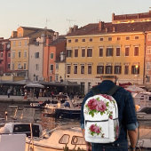 Vintage Rose Elegance  Bedrukte Rugzak