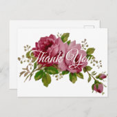 Vintage Rose Elegance Postcard Briefkaart (Voorkant / Achterkant)