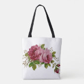 Vintage Rose Elegance  Tote Bag (Achterkant)