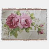 Vintage Rose Elegantie  Deken (Voorkant)