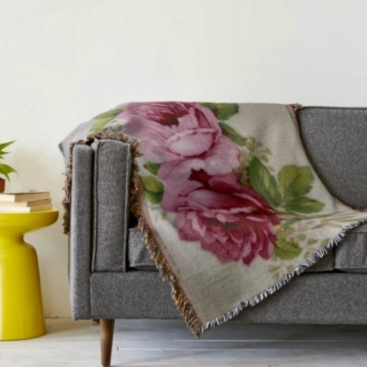 Vintage Rose Elegantie  Deken