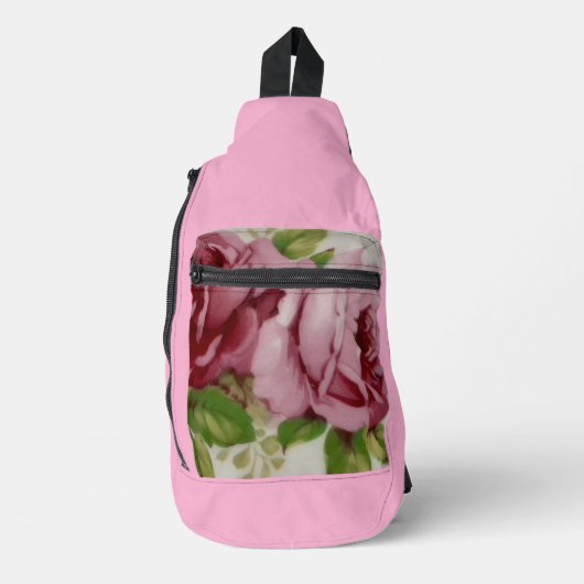 Vintage Rose Elegantie Sling Bag (Voorkant)