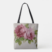 Vintage Rose Elegantie  Tote Bag (Achterkant)