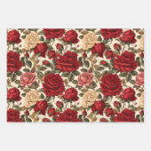 Vintage Rose Garden Inpakpapier Vel (Voorkant 3)