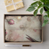 Vintage Rose Gold Hummingbird Floral Decoupage  Tissuepapier (Geschenk)