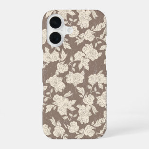 Vintage Rose Lijn Kunst Phonehoesje iPhone 16 Hoesje