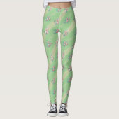 Vintage Rose Pattern - Leggings (Voorkant)