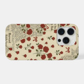 Vintage Rose Phone Case iPhone Hoesje (Achterkant horizontaal)