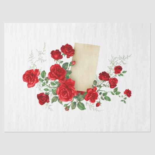 Vintage Rose Serie Design 118 Tissuepapier (Voorkant)