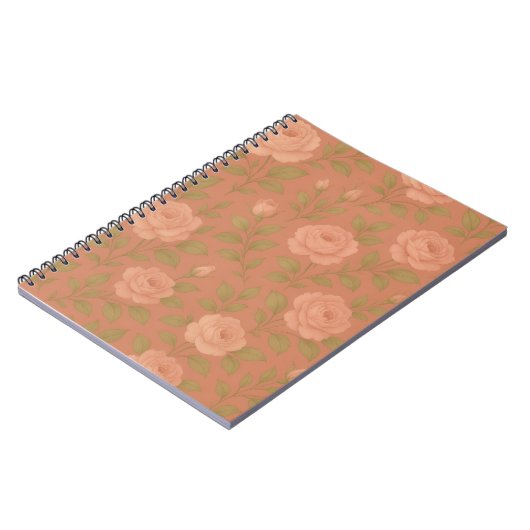 Vintage Rose Spiral Notebook Notitieboek (Linkerzijde)