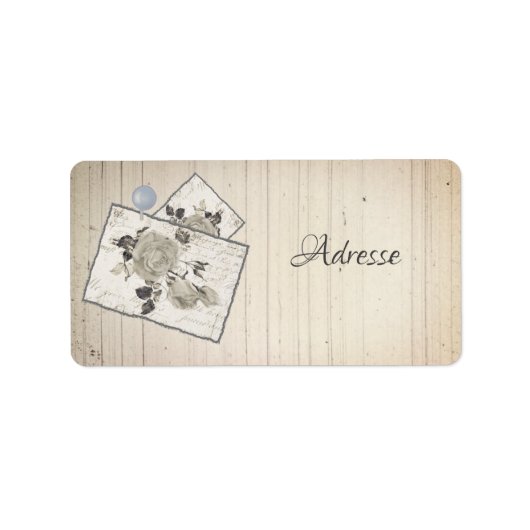 Vintage Rosen Etiket (Voorkant)