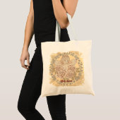 Vintage Roses Cherub Engel Tote Bag (Voorkant (product))