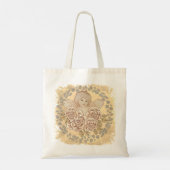 Vintage Roses Cherub Engel Tote Bag (Achterkant)
