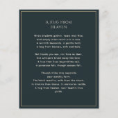 Vintage Roses viering van het leven herdenkingsged (Achterkant)