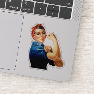 Vintage Rosie de Riveter Sticker