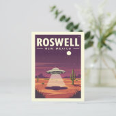 Vintage Roswell New Mexico Briefkaart (Staand voorkant)