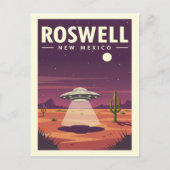 Vintage Roswell New Mexico Briefkaart (Voorkant)