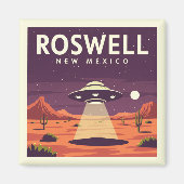 Vintage Roswell New Mexico Magneet (Voorkant)