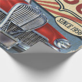 Vintage Route 66 Cadeaupapier (Hoek)