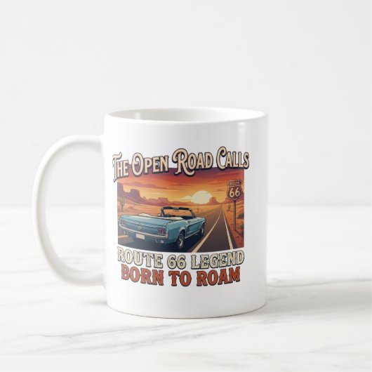 Vintage Route 66 koffiemok (Links)