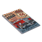 Vintage Route 66 Notitieboek (Rechterzijde)