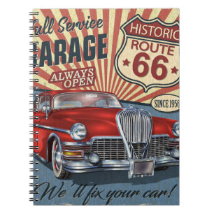 Vintage Route 66 Notitieboek