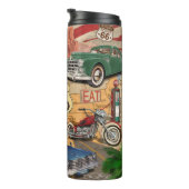 Vintage Route 66 poster. Thermosbeker (Geroteerd rechts)