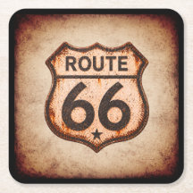 Vintage Route 66 Schild Baraccessoires met Afgewer
