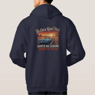 Vintage Route 66 Spierkracht Hoodie