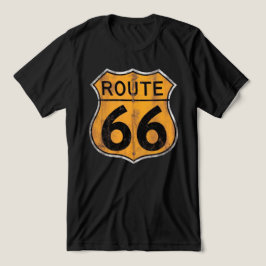 Vintage Route 66 Wegbord Tri-Blend Shirt