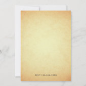 Vintage Royal Fairytale Castle Baby shower Kaart (Achterkant)