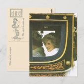 Vintage Royalty, koningin en Diana Briefkaart (Voorkant / Achterkant)