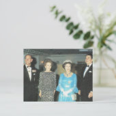 Vintage Royalty, Koningin, Philip en Reagans Briefkaart (Staand voorkant)
