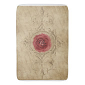 Vintage Roze Badmat, Beige & Rood Badmat (Voorkant Verticaal)